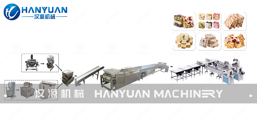 HY- nougat milk Fu, Fu snow crisp nougat milk production line -2L